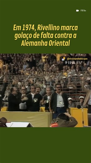 Rivellino era um dos remanescentes da equipe do Tri e um dos principais nomes da fortíssima seleção que buscava o tetra em 1974. E em mais um golaço em Copas do Mundo, o camisa 10 mostrou o motivo pelo qual ficou conhecido como "patada atômica" #EnciclopediaDasCopas #FIFAWorldCup #CopaDoMundo #seleçãobrasileira #classicfootball #footballretro #rivellino #goals #gols | Enciclopédia das Copas