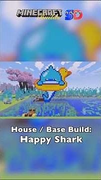 Happy Shark house / Base Build #minecraft #sharkweek2025 #short #shorts #minecraftbuilds