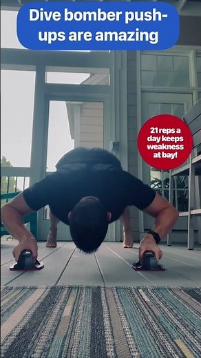 Dive Bomber Push-ups build flexible strength!