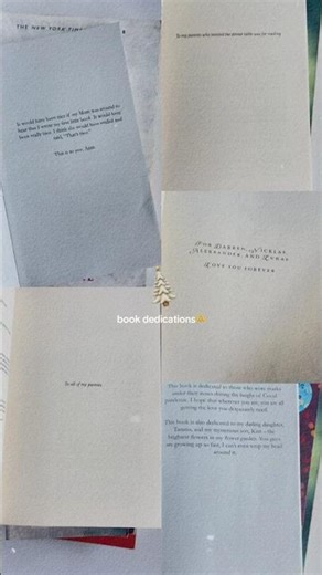 Do you read the dedication page first? 📖🫶