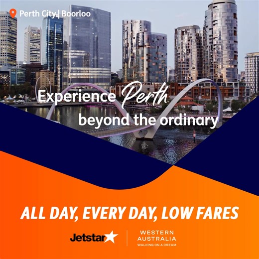 Takeoff to Perth with Jetstar and rediscover Western Australia—where stunning beaches and culture meet vibrant city life. | Jetstar Australia