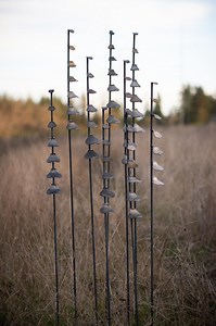 Metal Flowers Garden Decor, Flower Cups, Metal Sculpture Garden Stakes, Flower Garden Art, Garden Gift Set - Etsy