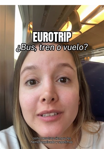 En mi #eurotrip debería priorizar bus avión o tren?! Bueno una vez más es un gran depende: Bus cuando el presupuesto es nuestra principal preocupación y siempre revisando que no tome tiempo excesivo que haga el viaje insoportable Tren cuando tenemos más dinero pero menos tiempo para recorrer y queremos sacarle el máximo provecho Vuelo: queda como opción para trayectos que en tren o bus tomen más de 6 horas Quieren que hagamos un ejemplo práctico? 🤓 #viajes2026 #consejosdeviaje #europa2026 #como