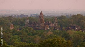 The famous Angkor Wat ruins in Cambodia