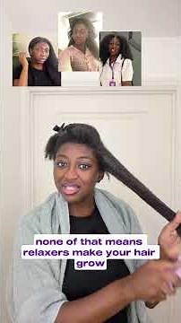 Relaxer Don’t Grow Hair #naturalhair Out #blackwoman #haircare #relaxedhair