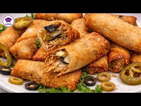 Pizza Spring Rolls Recipe | Ramzan Special Recipes | Chicken Vegetable Spring Roll Recipe