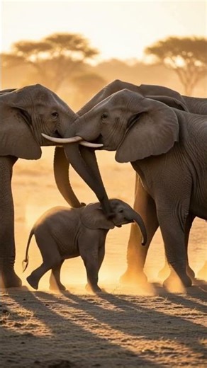 Unity is Strength | Elephants Saving a Baby Elephant from Mud