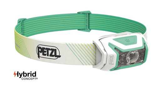 Petzl Rechargeable Headlamp LED IPX4 with Maximum Brightness 600lm Green E065AA02