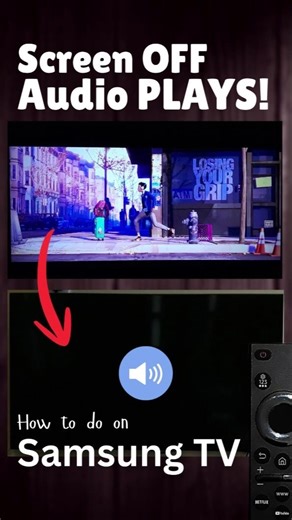 Keep playing audio while screen off on Samsung TV #samsungelectronics #samsungtv #samsunggalaxy