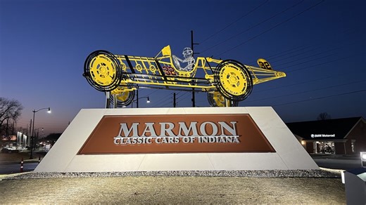 Carmel roundabout sculpture pays tribute to first Indy 500-winning car