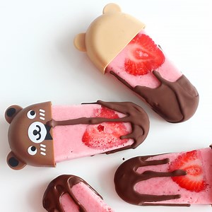 Chocolate Strawberry Popsicles