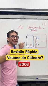 Quick Review #003: How to calculate the volume of a CYLINDER