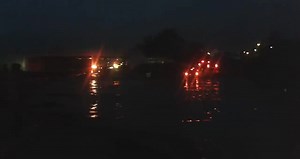 Lluvias en Rosarito inundaron algunas calles del municipio