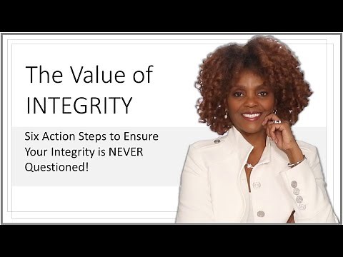 The Value of INTEGRITY