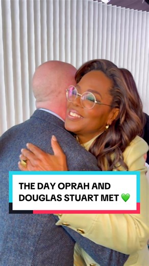 The days we record “Oprah’s Book Club” episodes are always so special. Take a look behind the curtain of our shoot, and watch Oprah and Douglas Stuart’s conversation in full on YouTube📖. #oprahsbookclub #bookclub #johnofjohn #douglasstuart #bts