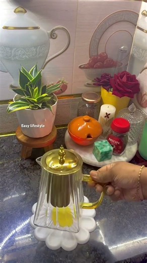 Glass tea pot 💖 #shortvideo #viral #cooking