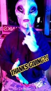 Alien Observes The Humans and Their Giant Bird Worship! #alien #thanksgiving #bird