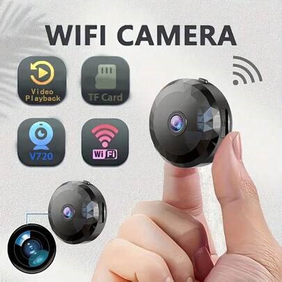 1 pièce Caméra WiFi mini Full HD 1080P, connexion sans fil 2,4 G, vision nocturne, interphone vocal, visionnage en direct à distance via application, chargement USB, installation facile, convient pour la surveillance de à domicile et au bureau pour les personnes âgées, les nourrices et les animaux de compagnie | SHEIN