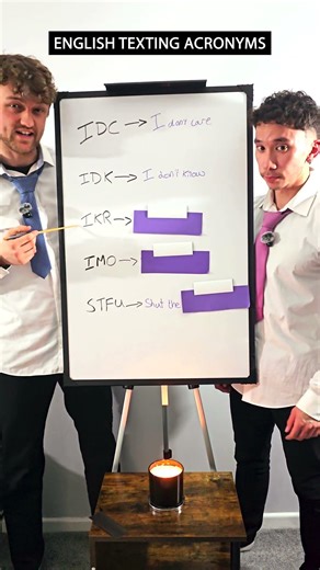 Texting acronyms to use in English!