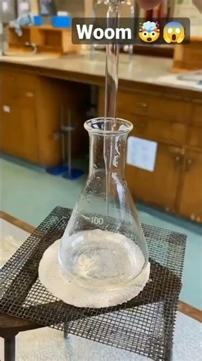 Hydrogen Peroxide vs Potassium Permanganate 🔥 | Powerful Reaction!#chemistryshorts#labexperiment