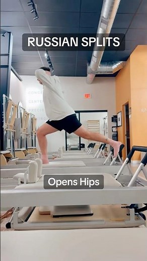 Russian Splits on Pilates Reformer