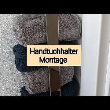 Handtuchhalter Gäste WC montieren, Handtuchhalter befestigen, Handtuchstange anbringen, #diy