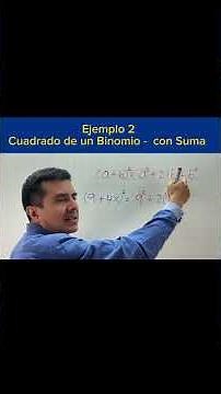Example 2 SQUARE OF A BINOMIAL with Sum 😄 Notable Products