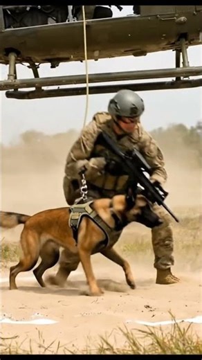 Elite K9 Deploys Moving Helicopter #military #k9 #helicopter