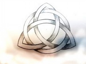 Draw a Celtic Knot - The Triquetra - with a compass