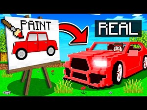 What I PAINT Comes to LIFE in Minecraft...