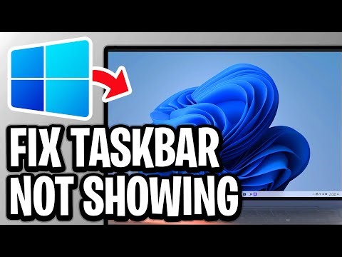How To Fix Windows 11 Taskbar Not Showing or Working - Step By Step