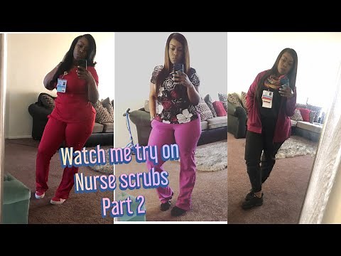 Watch me try on Nurse scrubs Part 2: Thick & Curvy Edition w/ my Body Measurements