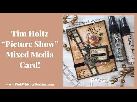 Tim Holtz "Picture Show" Mixed Media Card!
