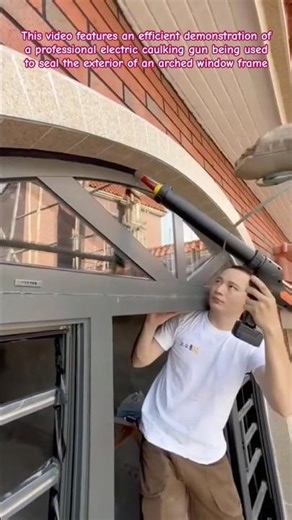 Construction Mastery: Using an Electric Sausage Glue Gun #ConstructionTools #HomeImprovement #shorts