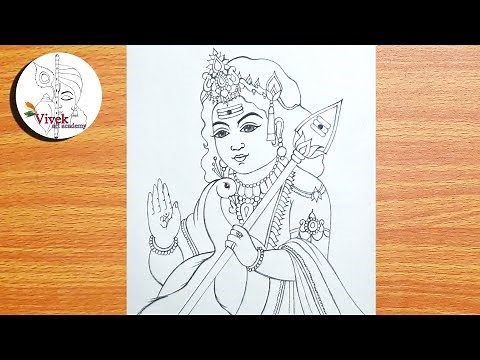 How to Draw Lord Murugan/Kartikeya Step by Step | Lord Murugan/Kartikeya Pencil Drawing