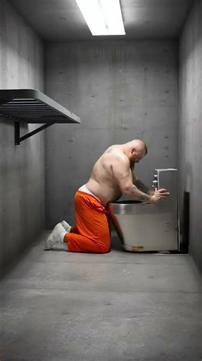 CCTV Captures Inmate Ripping Toilet-Sink Unit from Concrete Cell Wall