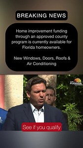 7.5K reactions · 487 shares | Florida Homeowners Can Get New Windows & Doors, Roofs and AC - 100% financed with $0 down payment until 2025 | Green Innovations | Facebook
