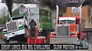 Have a look at the beauty of torque and horsepower in slow motion as a few passes are made at the 2019 2020 Great Lakes Big Rig Challenge in Onaway, Michigan. Presented by Diesel Freak Check out their website here https://dieselfreak.com/ | Big Rig Videos