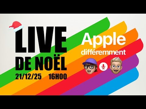 Live de Noël d’Apple différemment, avec Audrey et Mat alias Profduweb 🎄