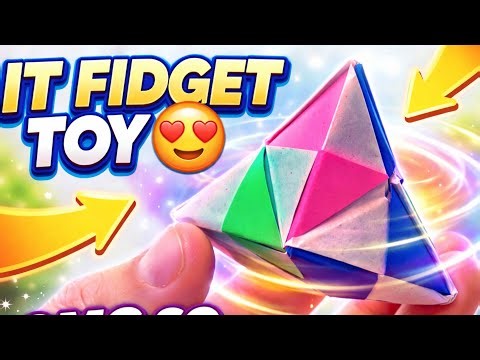 Origami IT Fidget Toy 😍 | Paper Fidget toy Easy Tutorial | Stress Relief Toy DIY