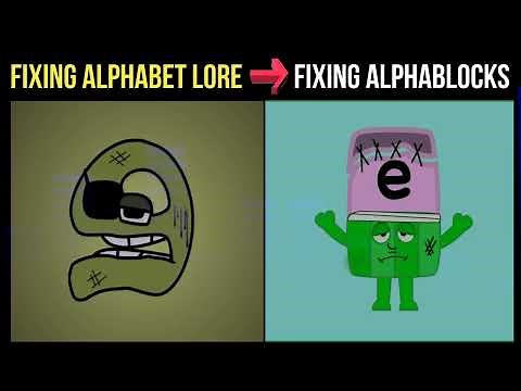 ALPHABET LORE (A-Z) | ALPHABLOCKS FIXING BANDS COMPARISON VS FIXING LETTERS