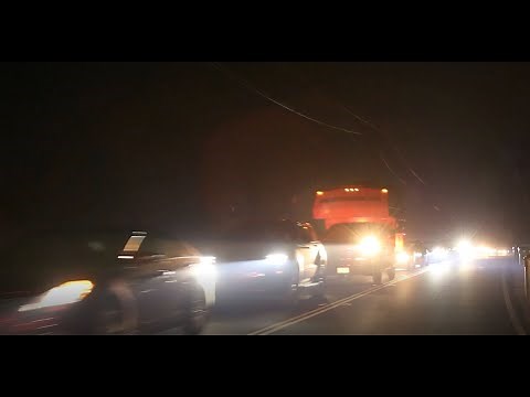 SANTA CRUZ MTS FIRES: Raw video as evacuees jam roadways fleeing Santa Cruz Mt. fires