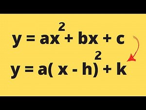 Changing Quadratic Equation from Standard form to Vertex Form