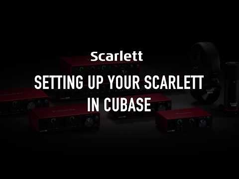 Setting up your Scarlett in Cubase