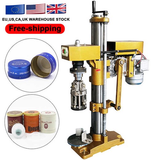Semi Automatic Ropp Glass Bottle Capping Machine for Olive Oil Wine Aluminum Screw Caps ,Water Twist Off Cap Machine