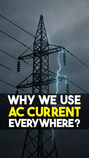 Why do we always use AC current in homes and industries?⚡  Because...