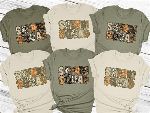 Safari Squad Shirt: Family Vacation Matching Shirts - Etsy