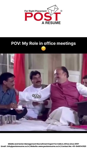 “My Role In Office Meetings: Eating Snacks 💀😂”