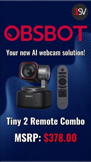 OBSBOT's Tiny 2 Remote Combo: AI Tracking with Auto Zoom!