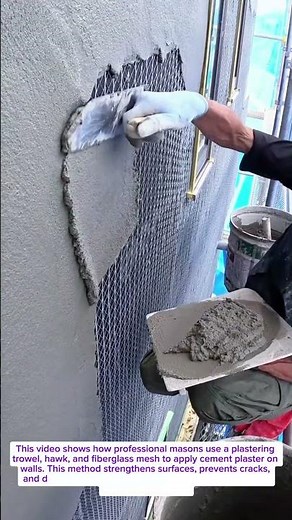 This Plastering Method Prevents Wall Cracks Forever | Pro Masonry Tool in Action